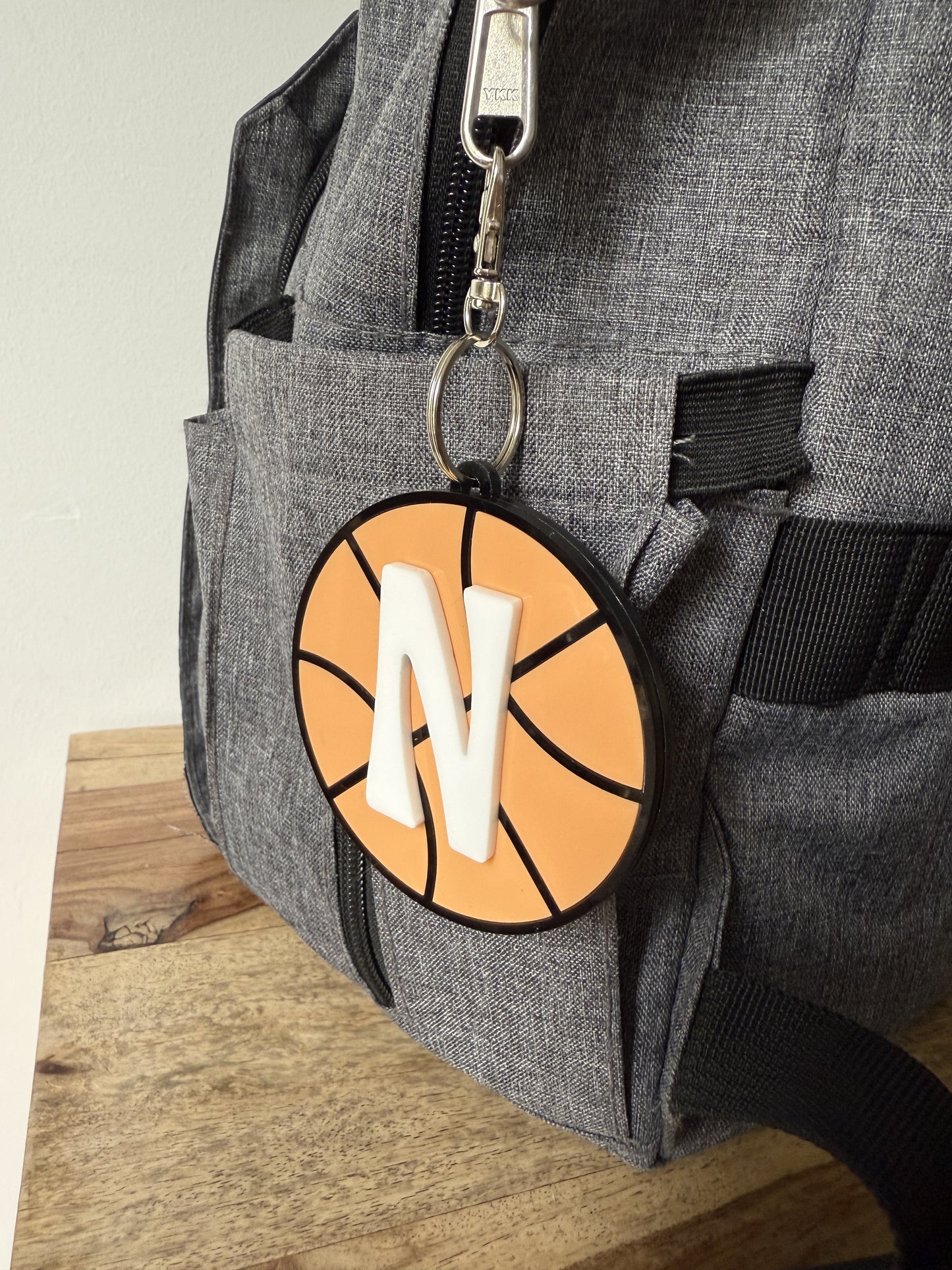 Basketball Name Keyring