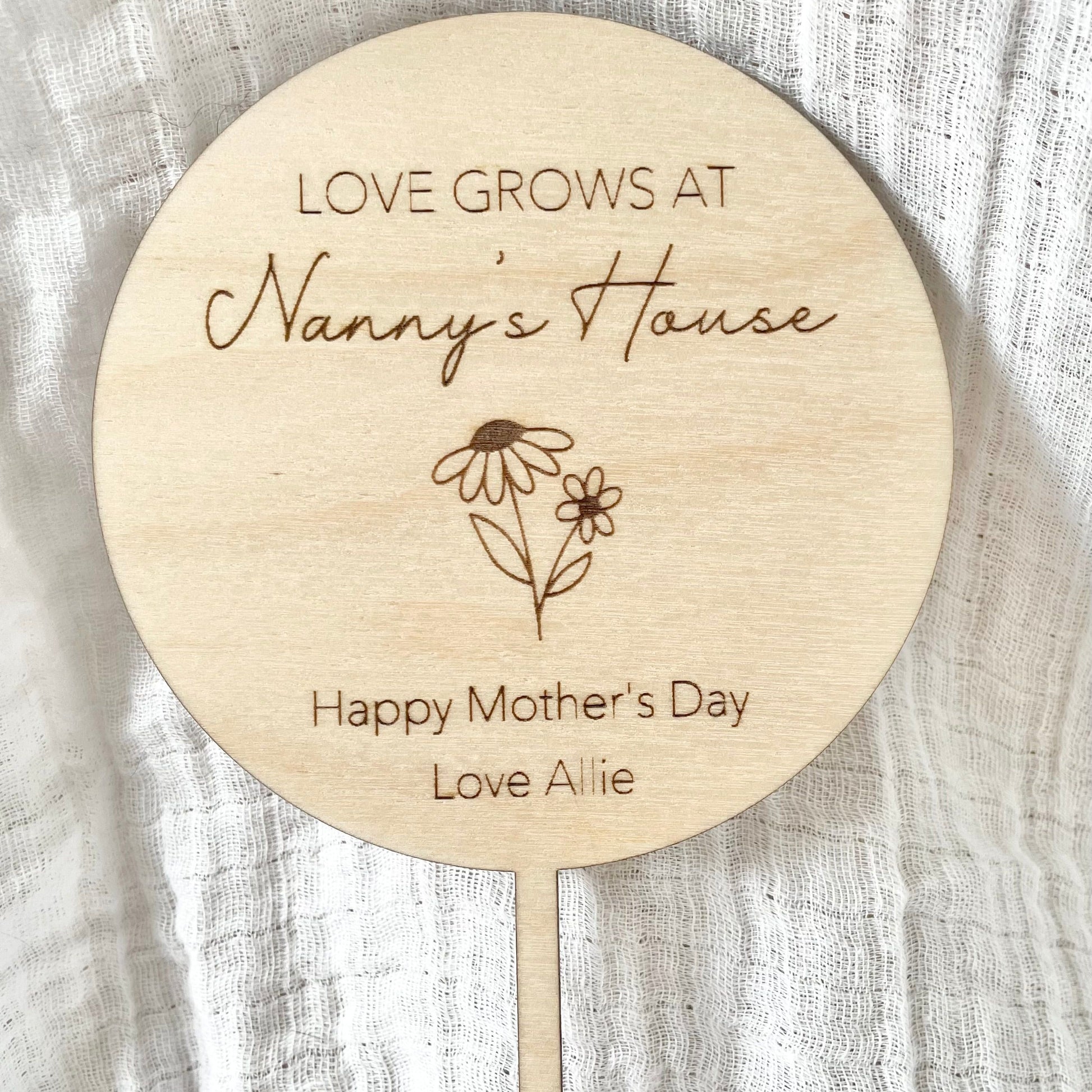 Mother's Day Planter Stick - Little Keep & Co