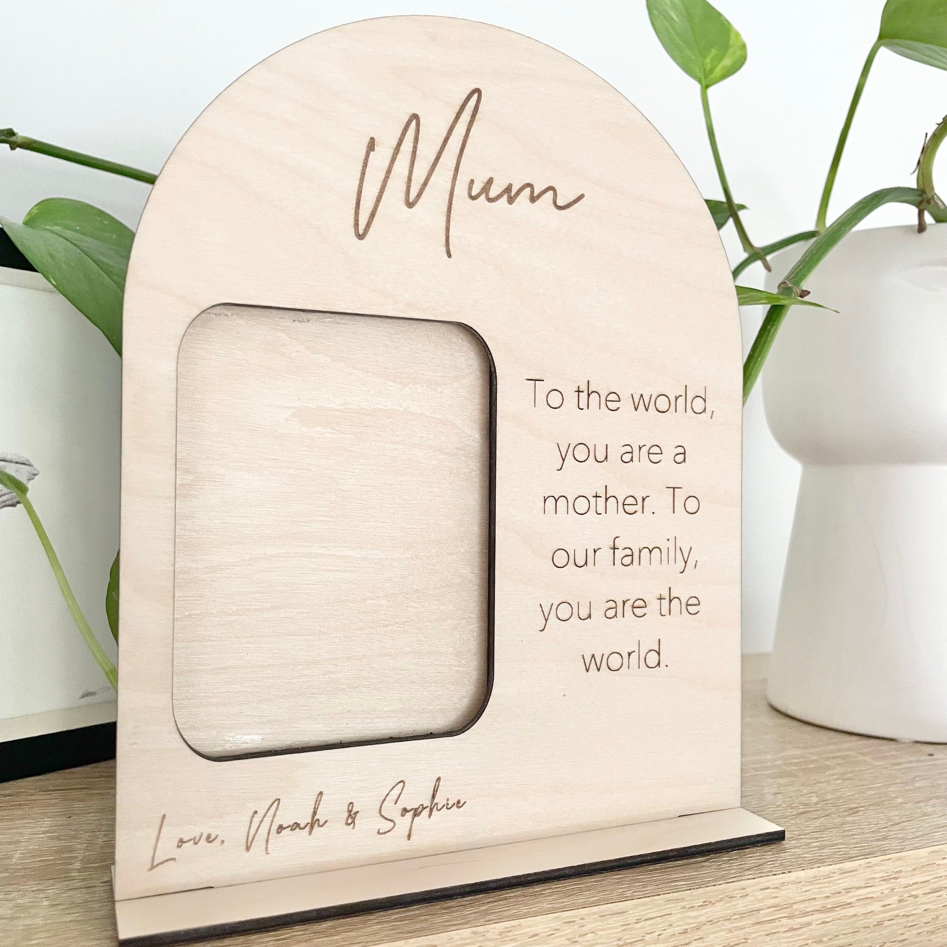 Mother's Day Photo Frame Plaque - Little Keep & Co