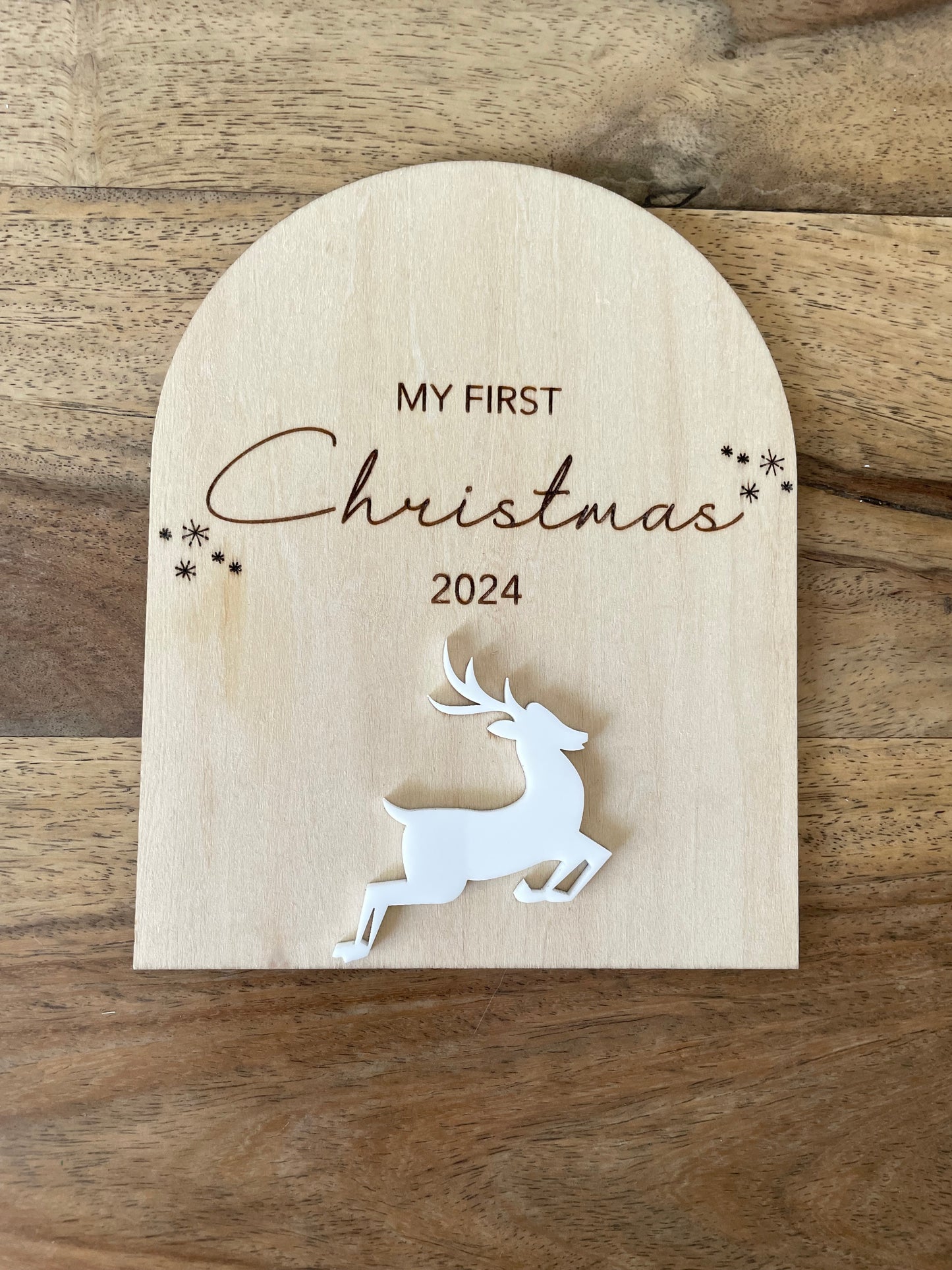 My First Christmas Plaque