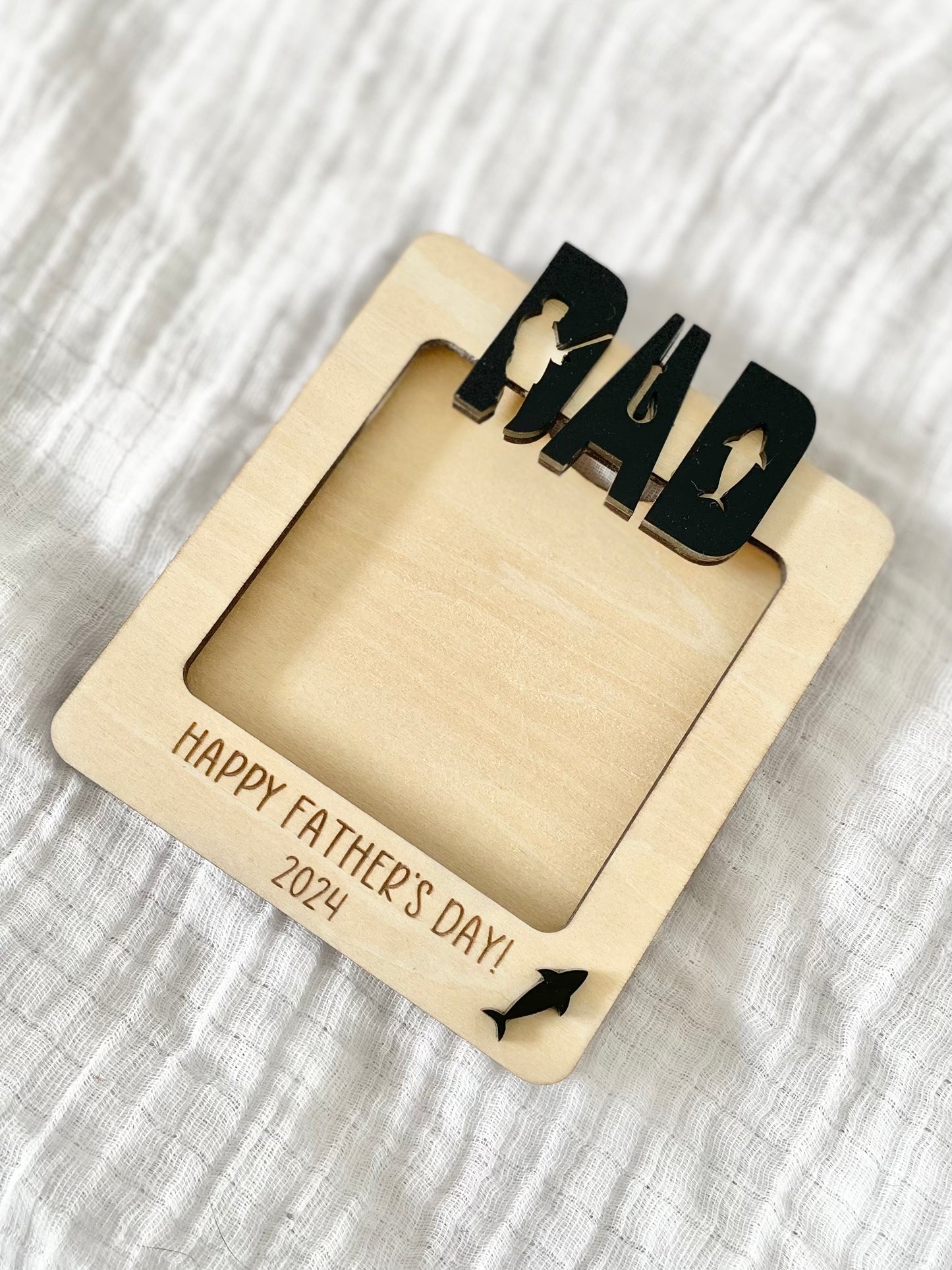 Father's Day 'Dad' Magnet Photo Frame