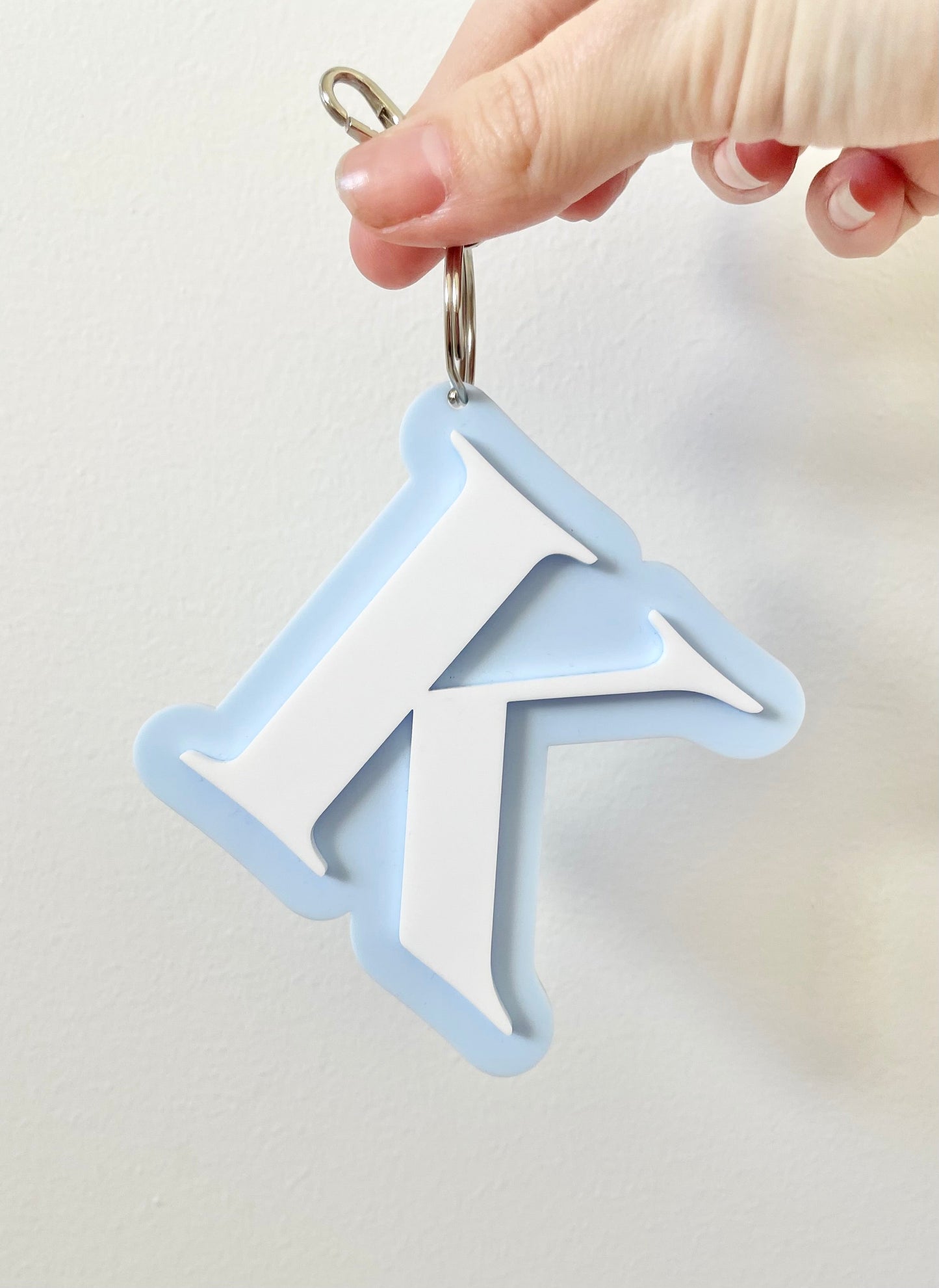 Letter Keyring - Double Layered Acrylic