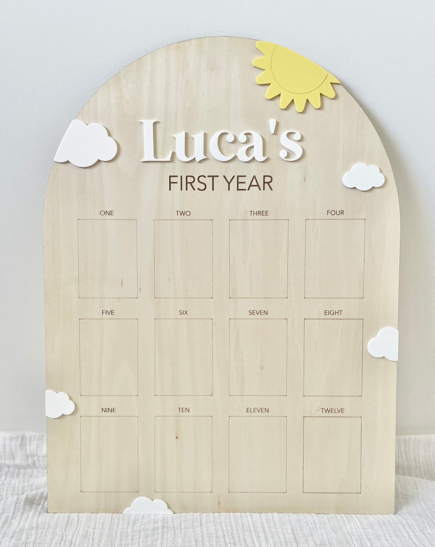 First Birthday Board Bundle - Sun & Clouds