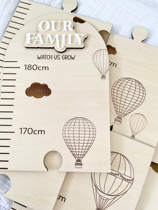 Height Chart - Hot Air Balloon Design