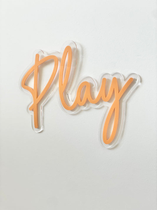 Play Wall Sign