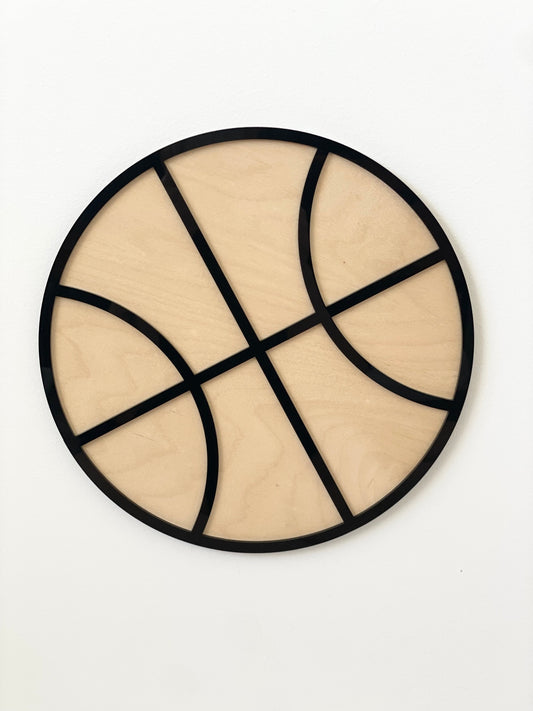 Black Basketball Wall Plaque