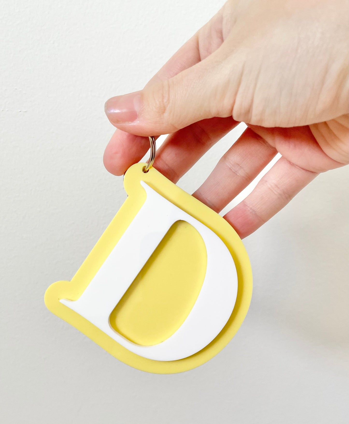 Letter Keyring - Double Layered Acrylic