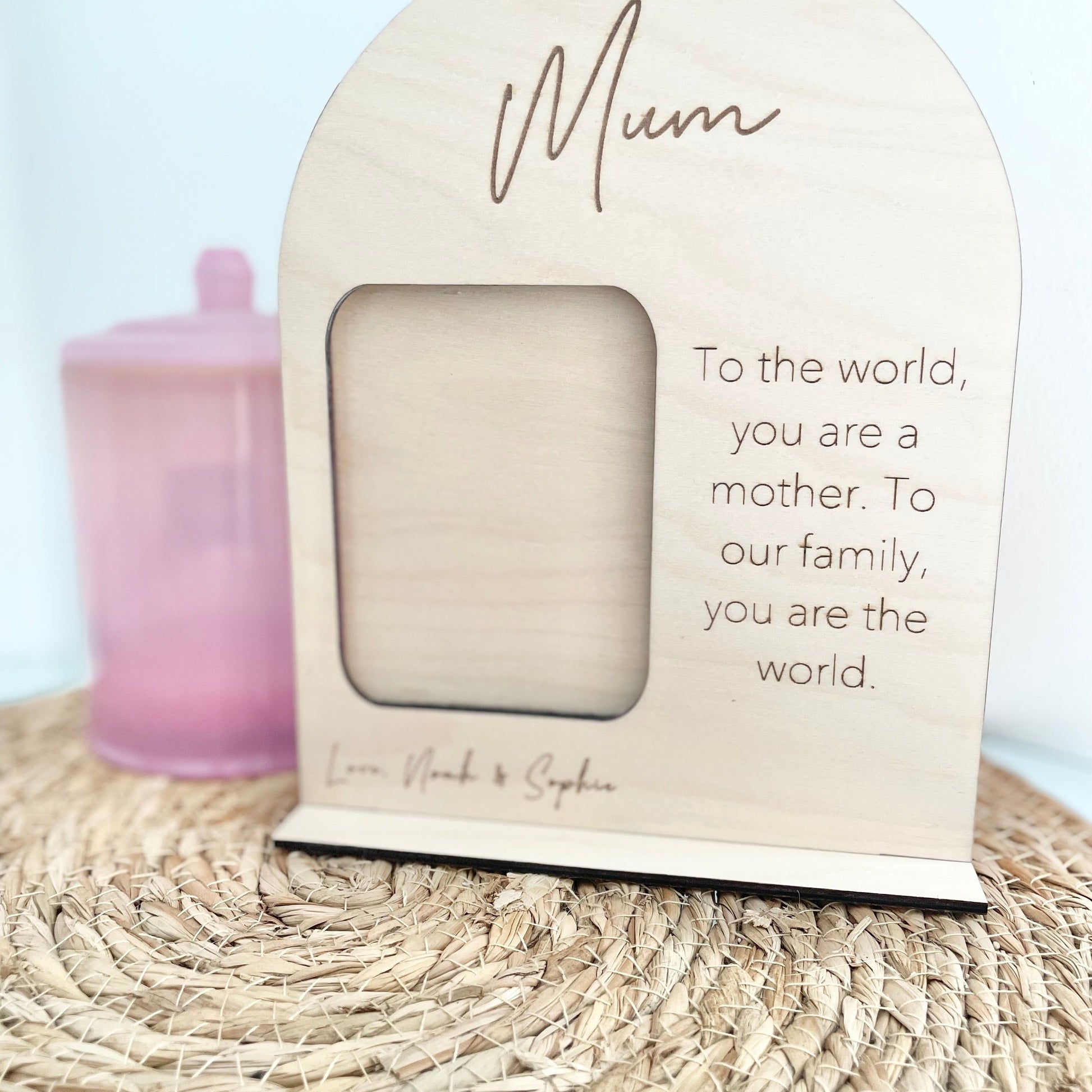 Mother's Day Photo Frame Plaque - Little Keep & Co