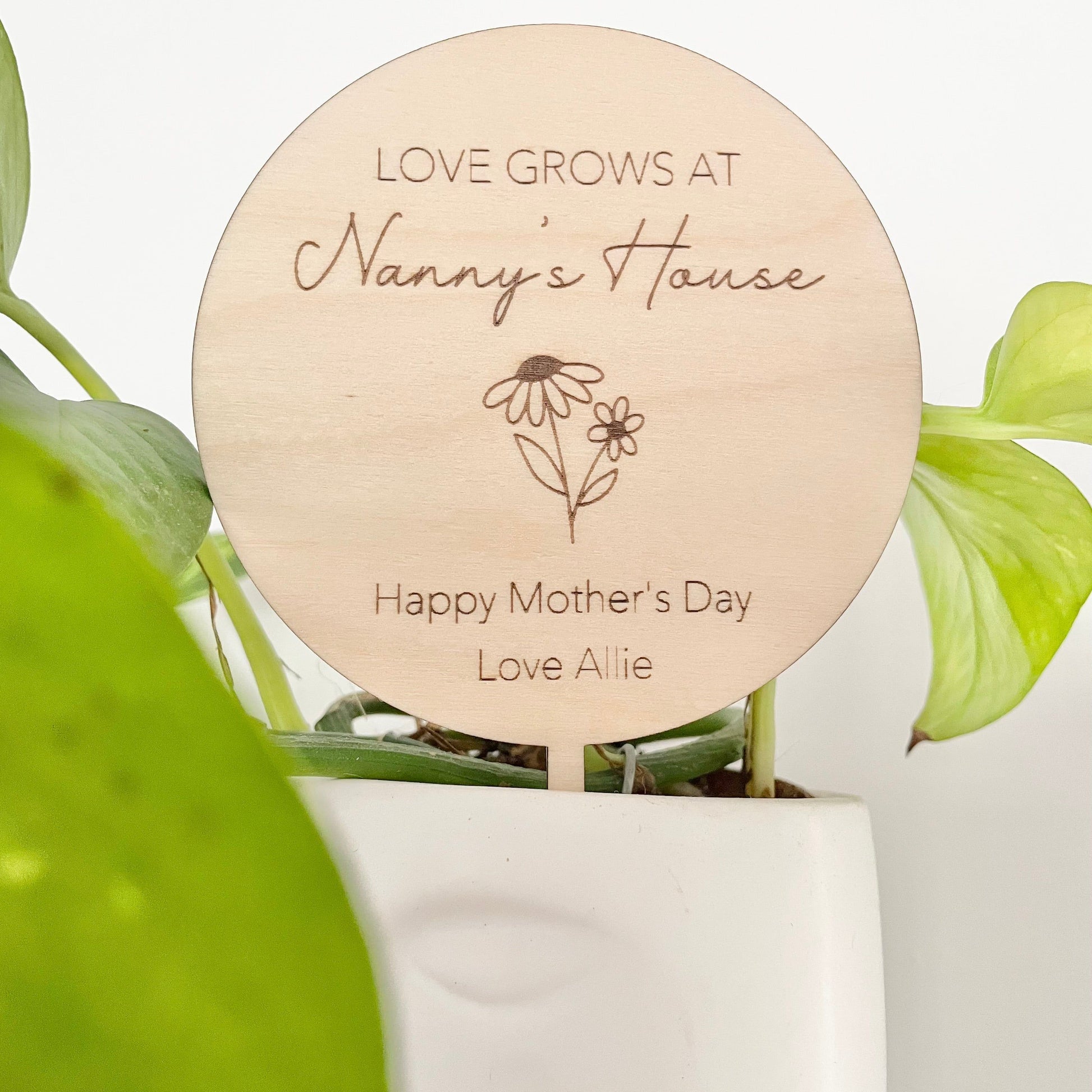 Mother's Day Planter Stick - Little Keep & Co