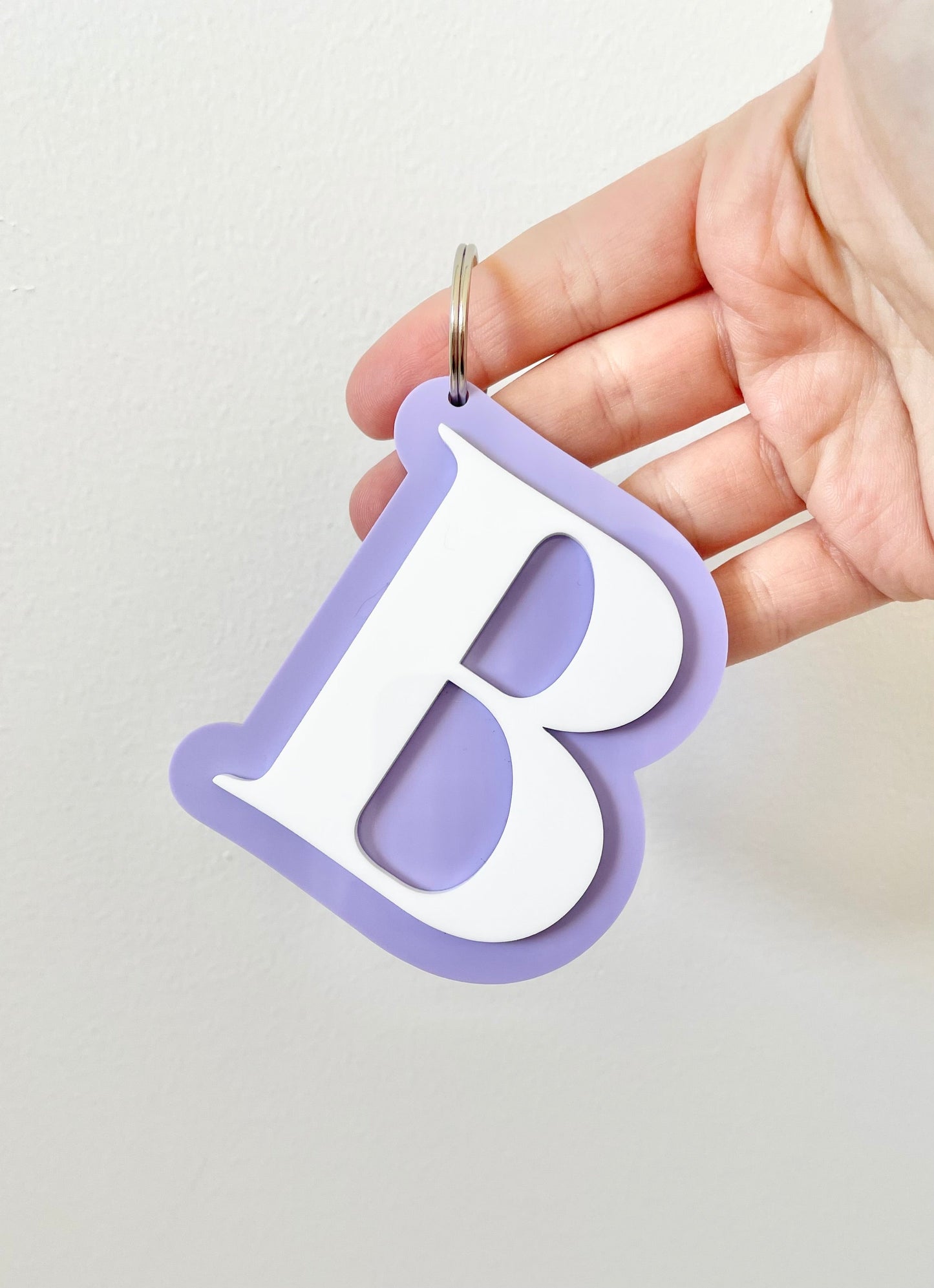 Letter Keyring - Double Layered Acrylic