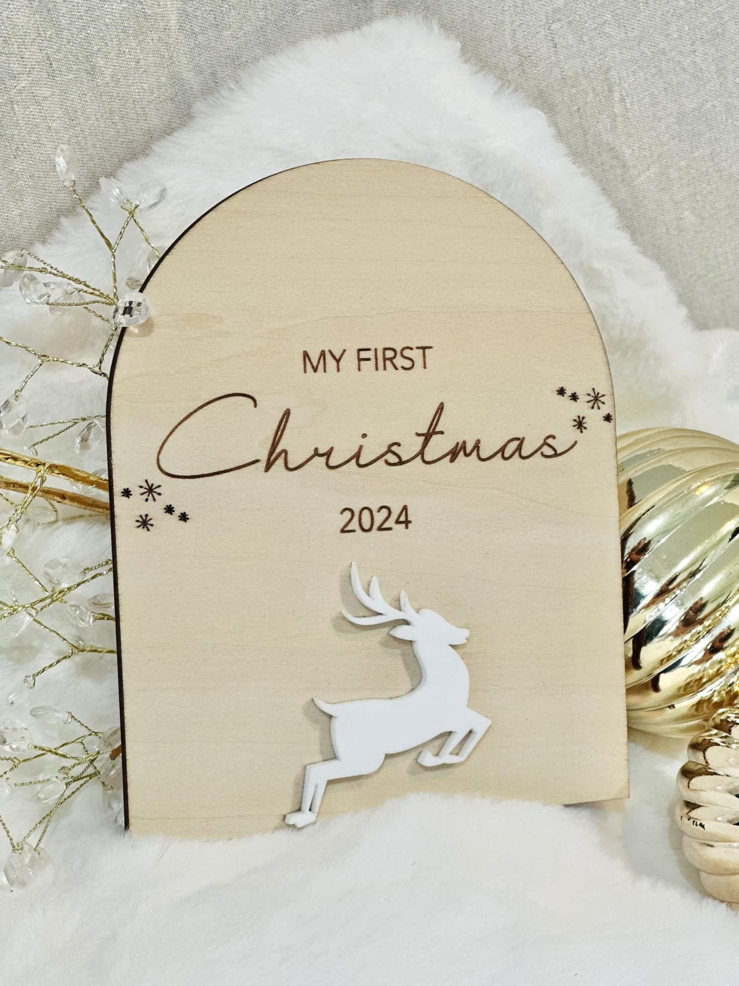 My First Christmas Plaque