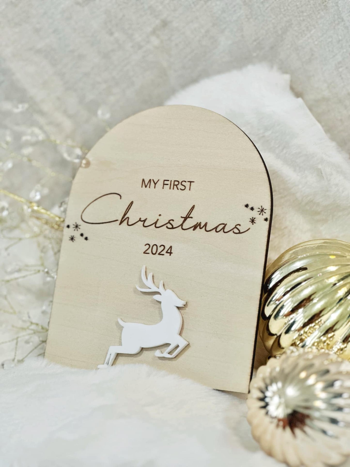 My First Christmas Plaque