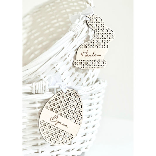 Rattan Easter Gift Tags - Little Keep & Co