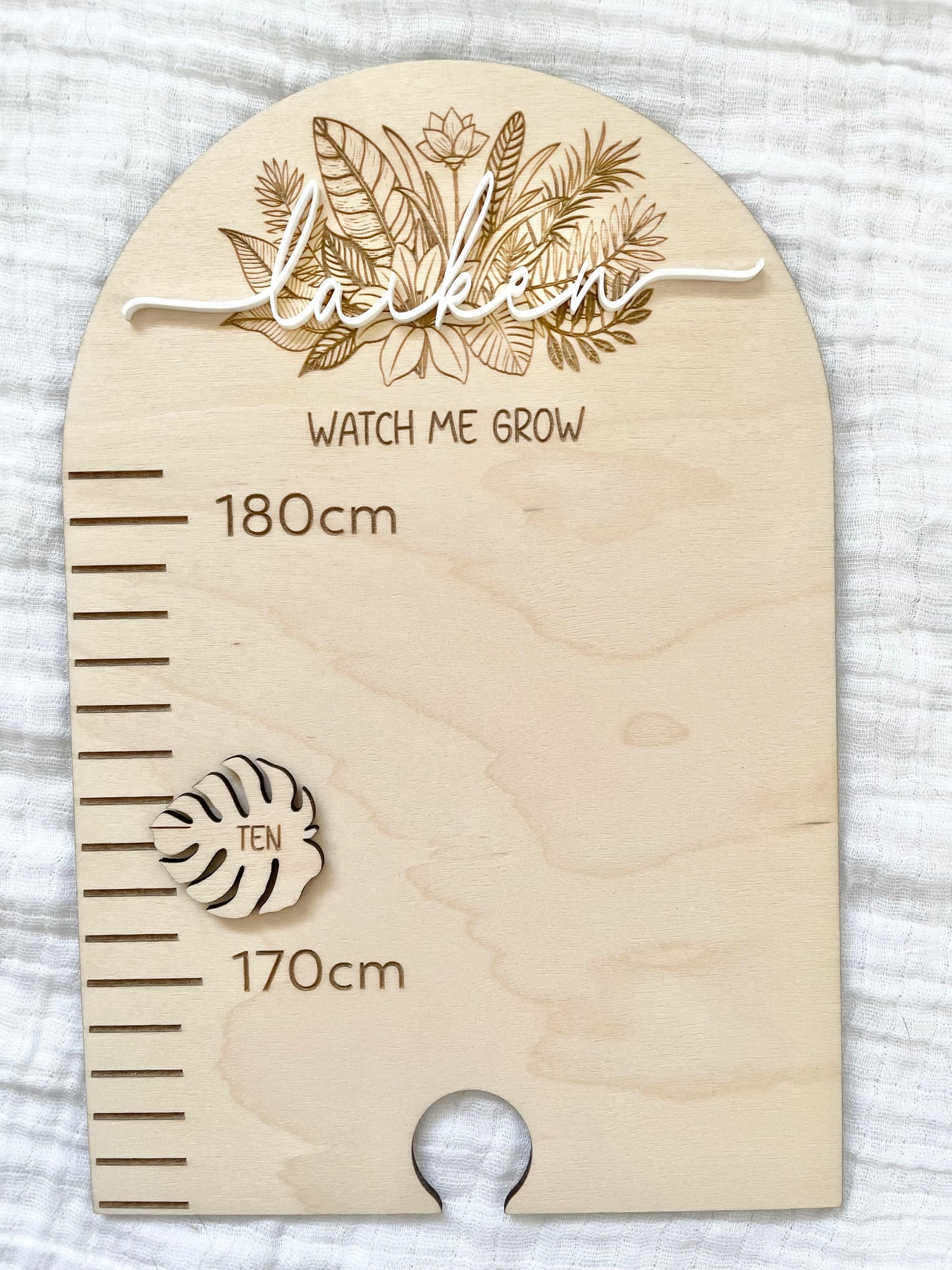 Height Chart - Leaf Design