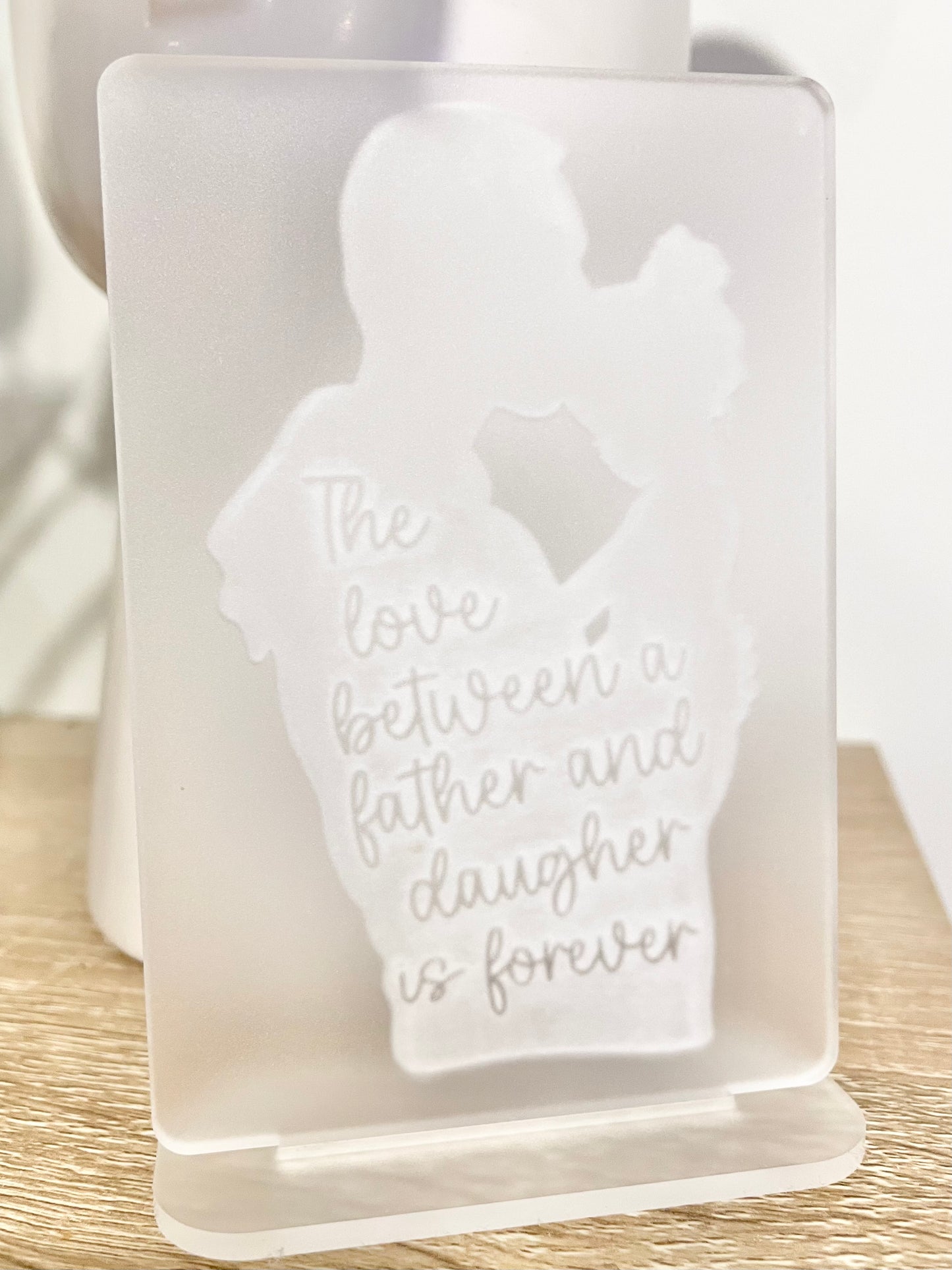 Father's Day Frosted Plaque