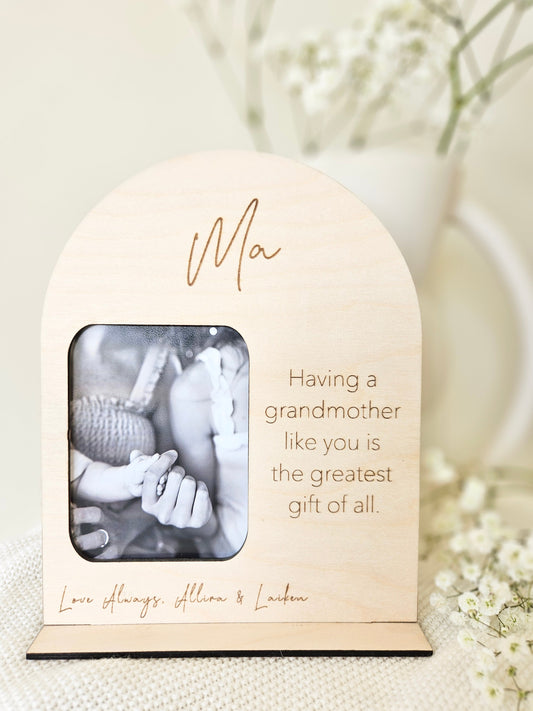 Grandmother's Day Photo Frame Plaque