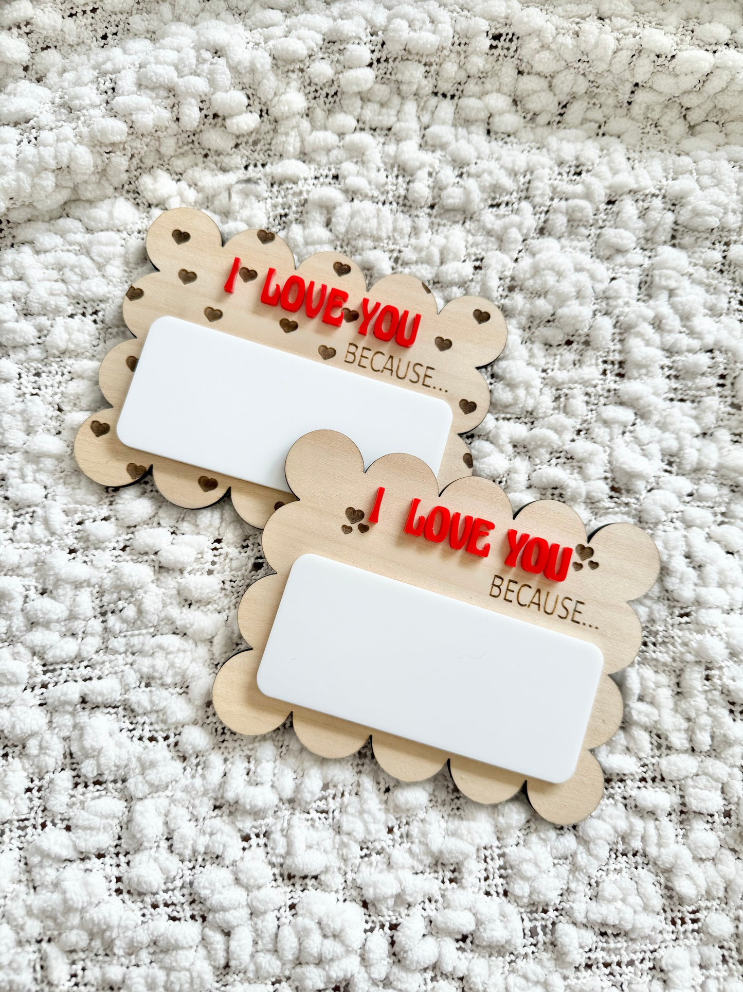 I Love You Because Valentine's Day Plaque