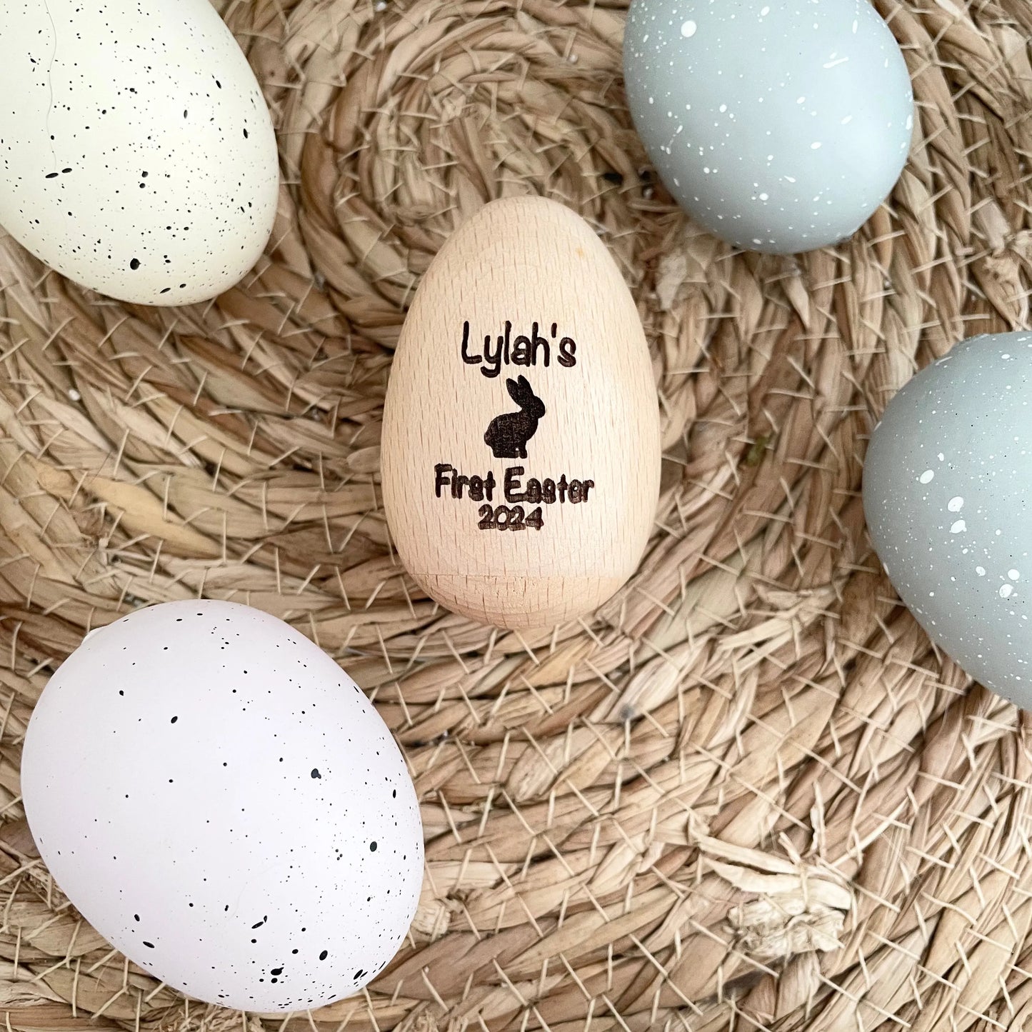 My First Easter Wooden Shaker Egg - Little Keep & Co