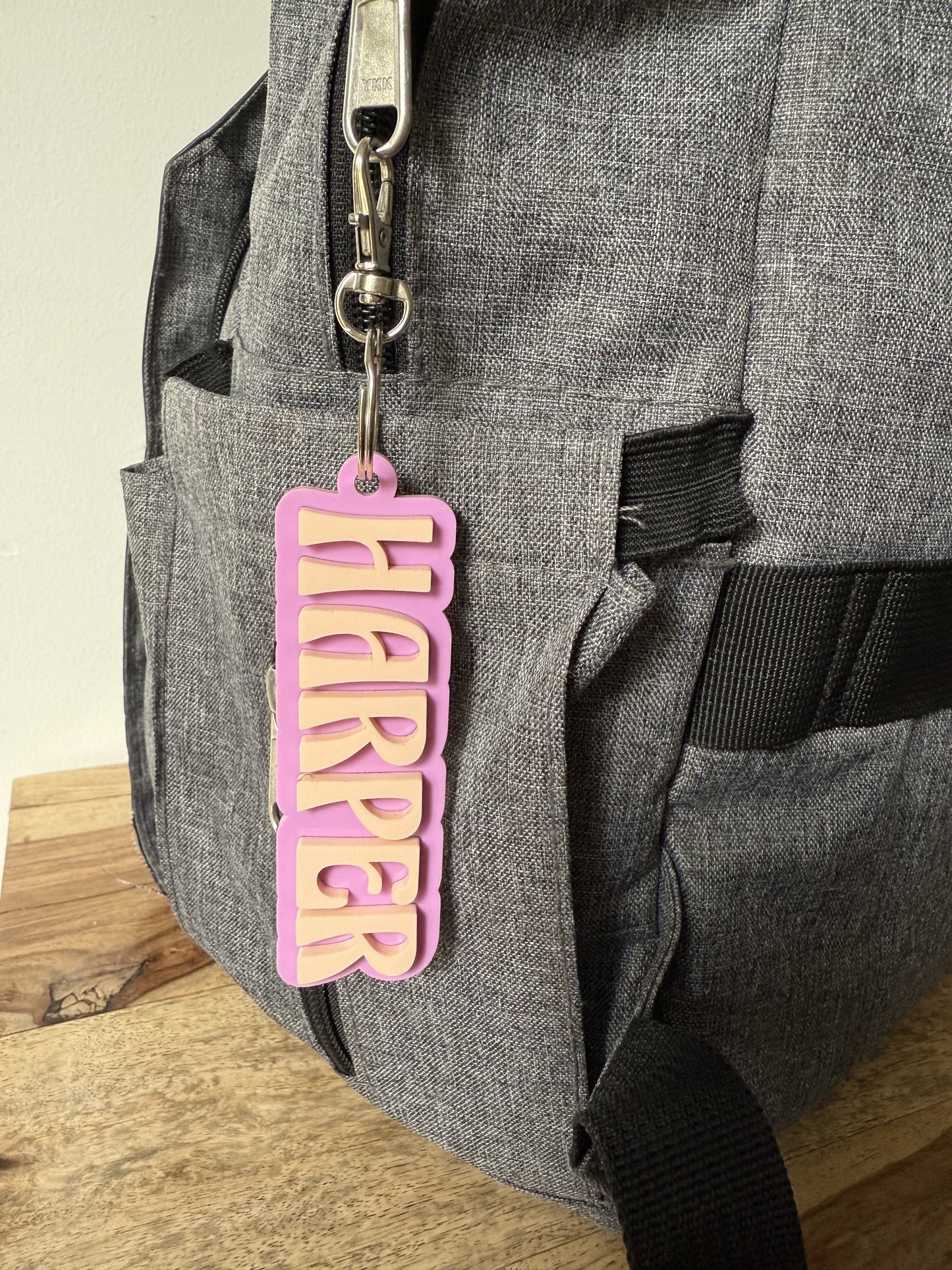 Name Keyring - Double Layered Acrylic