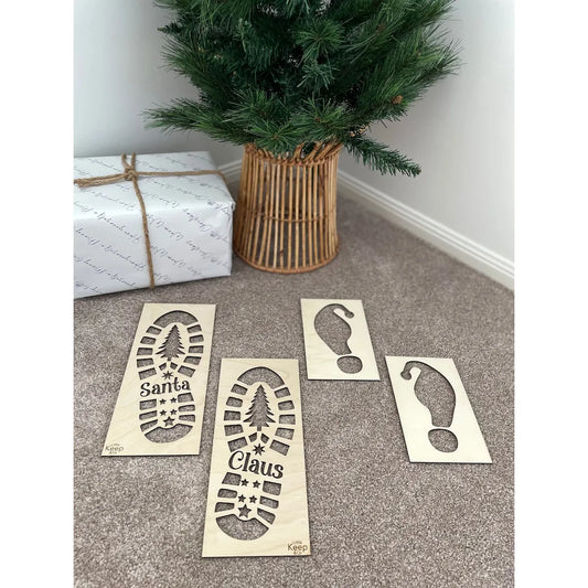 Santa and Elf Footprint Stencils - Little Keep & Co