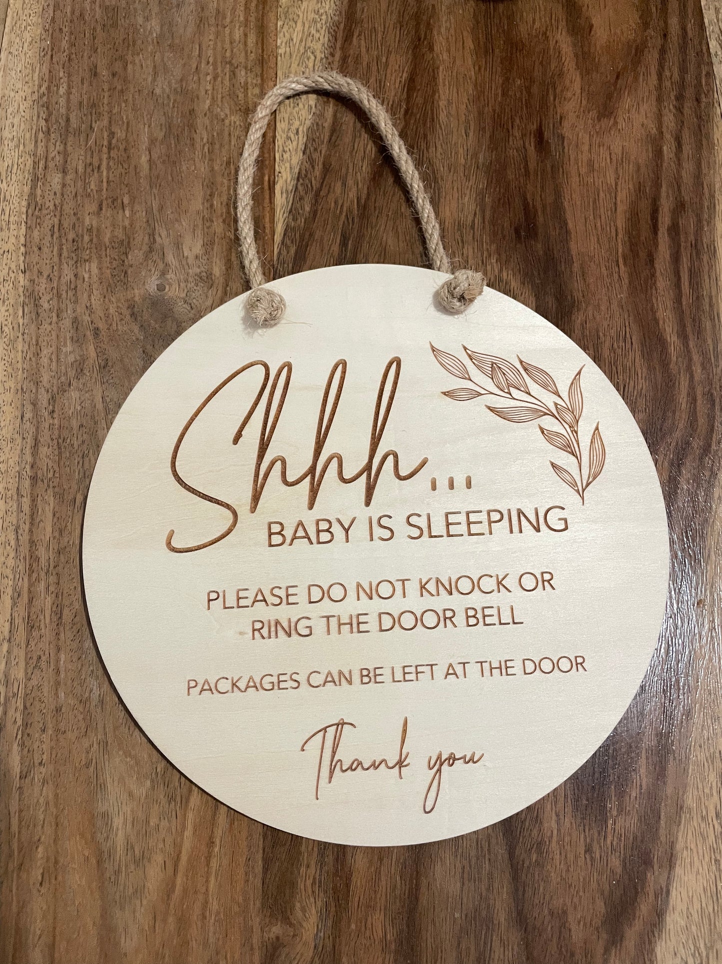 Baby Sleeping Door Sign