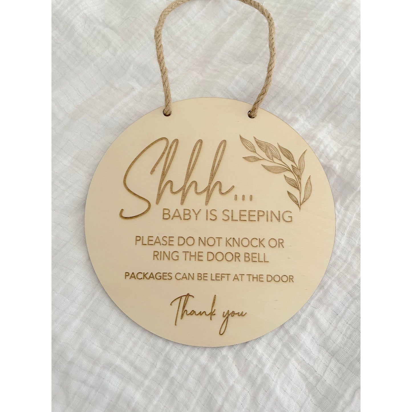 Baby Sleeping Door Sign - Little Keep & Co