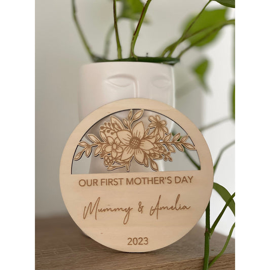 Our First Mother's Day Plaque - Little Keep & Co