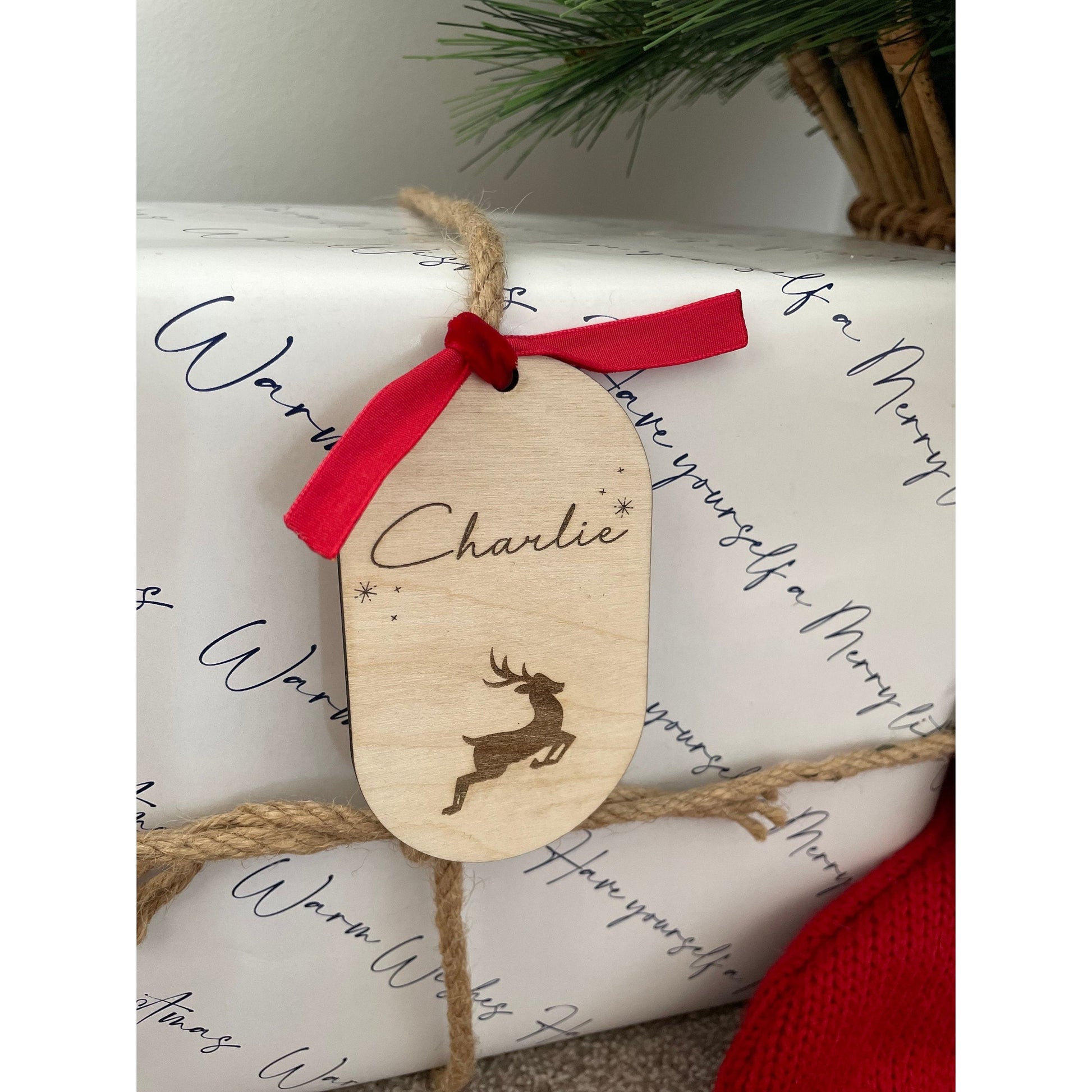 Reindeer Christmas Gift Tag - Little Keep & Co