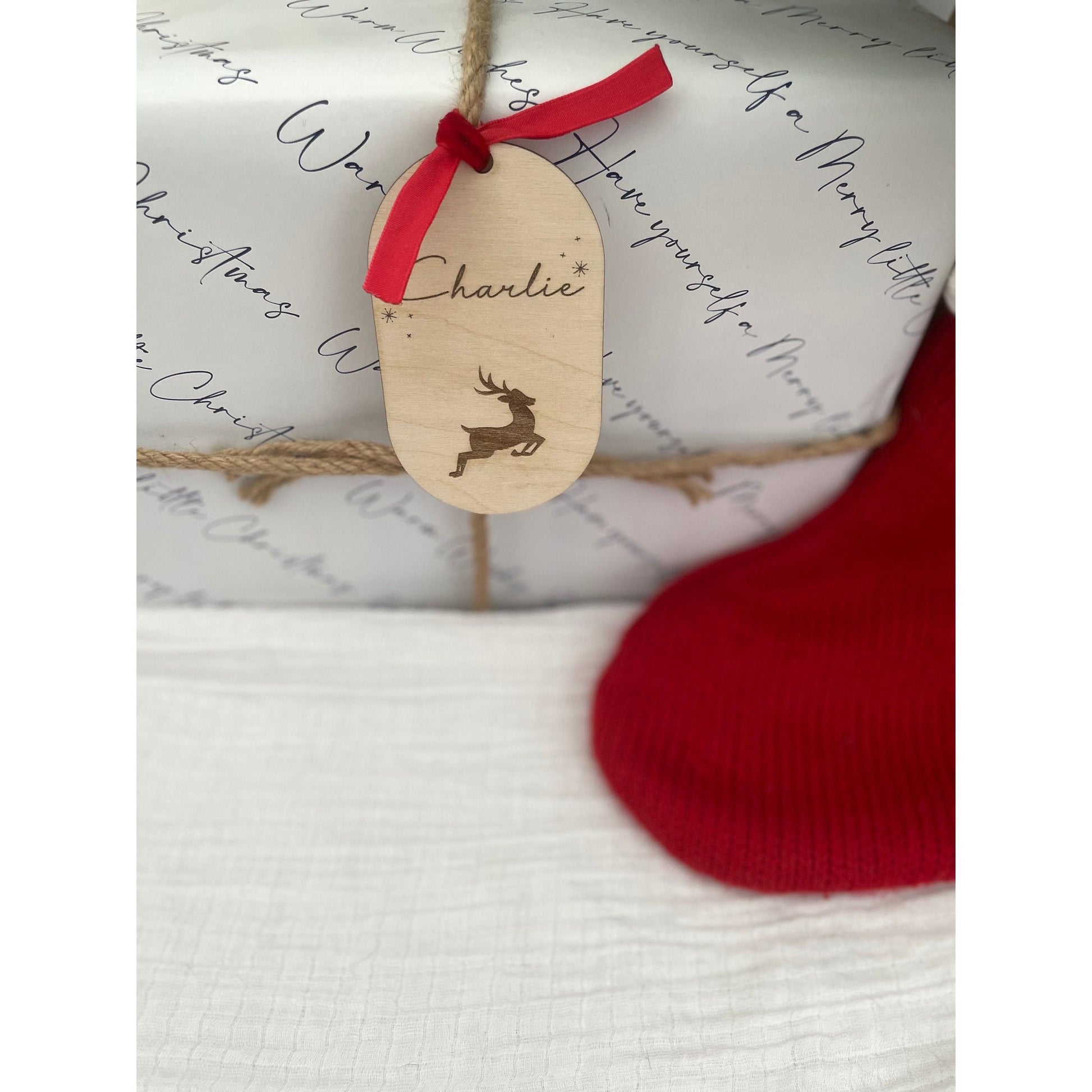 Reindeer Christmas Gift Tag - Little Keep & Co