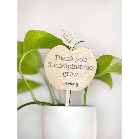 Teacher Gift Planter Stick - Little Keep & Co