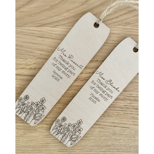 Personalised Teacher Gift Bookmark - Little Keep & Co